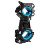 Eawfgtuw Soporte para linterna de bicicleta, plástico de ingeniería de liberación rápida, montaje de rotación de 360 grados para tija de sillín de manillar, clip de soporte de antorcha de ciclismo