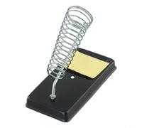 Eawfgtuw Soporte para soldador eléctrico con esponja de limpieza, base de resistencia de metal para herramientas de soldadura, diseño antideslizante estable, compatible con varios soldadores