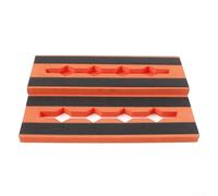 Eawfgtuw Tabla de pedal ligera para efecto de guitarra EVA para 6-10 pedales con gestión de cables y correas de fuente de alimentación, naranja, 44 x 28 x 4,6 cm