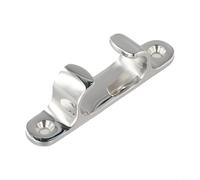 Eawfgtuw Taco guía de cuerda de barco de acero inoxidable 316, calzo de arco recto marino para fijación de cable de cubierta de yate, ajuste pulido a prueba de óxido con tornillos (4//6/8/9 pulgadas