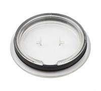 Eawfgtuw Tapa de repuesto para espumador de leche de plástico transparente compatible con 93271 para modelos de cafetera 3593, 3594, cubierta resistente al calor a prueba de fugas con sello de