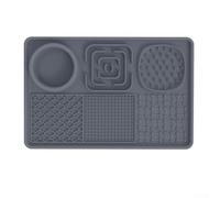 Eawfgtuw Tapete para lamer mascotas de alimentación lenta con ventosa antideslizante para perros y gatos, mantel individual de silicona fácil de limpiar para golosinas, mantequilla de maní, yogur y