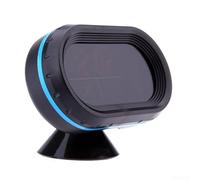 Eawfgtuw Termómetro digital para coche, reloj despertador de voltaje de 12 V-24 V con sensores de temperatura duales, visualización de hora de 12/24 horas, función de repetición y ángulo de visión