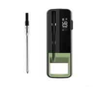 Eawfgtuw Termómetro inalámbrico para carne con sonda para barbacoa, parrilla remota para cocinar al aire libre, rango de -30 °C a 300 °C, señal de 100 m, lectura rápida 3s, control de aplicación