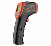 Eawfgtuw Termómetro infrarrojo digital temperatura industrial con pantalla LCD -50.0 °C a 600.0 °C Rango sin contacto Medidor de temperatura 12:1 Relación de punto de distancia