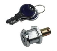 Eawfgtuw z Cerradura de aleación para caja de herramientas con rotación de 180° para armarios y cajones, mecanismo de bloqueo de inserción de gabinete cromado con llaves, hardware de seguridad de