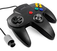 Eaxus® Controller adecuado para N64 - Gamepad compatible con la consola Nintendo 64, Negro