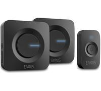 EAXUS Juego De Timbres De Puerta De 3 Piezas Con 2 Receptores