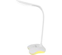 Eaxus® Lámpara de escritorio LED 2 en 1, lámpara de mesa, lámpara de noche, USB o con pilas, color blanco
