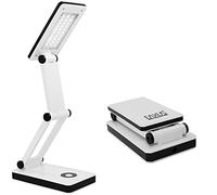 Eaxus® Lámpara LED de escritorio USB - Plegable, Diseño elegante, Regulable, Blanco