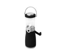 Eaxus®️ Linterna LED Dynamo Camping - lámpara de emergencia impermeable, plateada