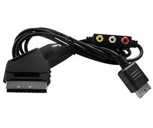 Eaxus® RGB Scart Cable adecuado para Playstation - Cable de TV con salida de audio - Compatible con PSX PS1 PS2 PS3