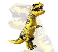 Eayaele Disfraz Dinosaurio Adulto Hinchable T-Rex - Traje de Carnaval, Halloween, Fiestas - Tamaño Único, Fácil de Usar (Amarillo)