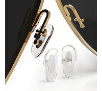 Eazean 6 pares de almohadillas de nariz de repuesto para gafas de sol Ray-Ban estilo push-in protectores de nariz para marcos de gafas RB (16 mm, plateado)