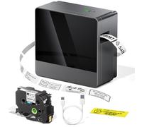 EazeID Máquina etiquetadora con cinta de 12/18/24 mm, P780BT Bluetooth, recargable, corte automático, conecta PC y teléfono, crea con cintas de etiquetas de hasta ~ 1 pulgada