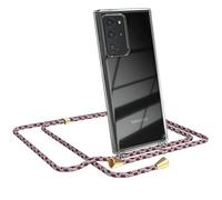 EAZY CASE Cadena para teléfono Compatible con Galaxy Note 20 Ultra Funda Protectora para teléfono y cordón Funda con Correa Elegante Cadena y Funda para Smartphone en Camuflaje Rojo