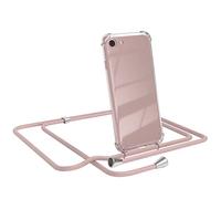 EAZY CASE Cadena para teléfono Compatible con iPhone SE 2022 Funda Protectora para teléfono y cordón Funda con Correa Elegante Cadena y Funda para Smartphone en Oro Rosado