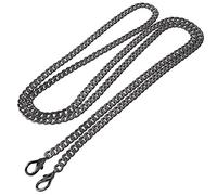 EAZY CASE - Correa de metal de repuesto para bolso de mano - Correa para el hombro, cadena para bolso bandolera, correa de hombro para cambiar, correa de bolsillo para bolsos y bolsas, antracita