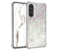 EAZY CASE - Funda Brillante Compatible con Galaxy A36 Funda de teléfono de Silicona Ligera Brillante a Prueba de Golpes protección contra caídas en Liquid - Plata