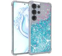 EAZY CASE - Funda Brillante Compatible con Galaxy S25 Ultra Funda de teléfono de Silicona Ligera Brillante a Prueba de Golpes protección contra caídas en Liquid - Azul
