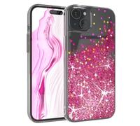 EAZY CASE - Funda Brillante Compatible con iPhone 15 Plus Funda de teléfono de Silicona Ligera Brillante a Prueba de Golpes protección contra caídas en Liquid - Rosa