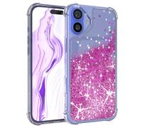 EAZY CASE - Funda Brillante Compatible con iPhone 16 Plus Funda de teléfono de Silicona Ligera Brillante a Prueba de Golpes protección contra caídas en Liquid - Lila