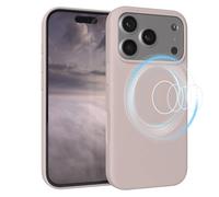 EAZY CASE Funda de silicona magnética para iPhone 17 Pro - MagSafe, silicona líquida premium, antigolpes, protección para cámara, forro interior de microfibra, funda fina para teléfono móvil, color