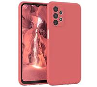EAZY CASE - Funda de Silicona para Galaxy A23 5G Funda de Silicona Suave a Prueba de Golpes Funda Fina de protección Premium TPU Paragolpes de teléfono en Rojo Claro