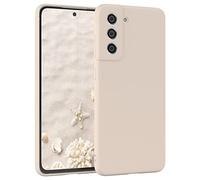 EAZY CASE - Funda de Silicona para Galaxy S21 FE 5G Funda de Silicona Suave a Prueba de Golpes Funda Fina de protección Premium TPU Paragolpes de teléfono en Taupe