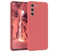 EAZY CASE - Funda de Silicona para Galaxy S21 FE 5G Funda de Silicona Suave a Prueba de Golpes Funda Fina de protección Premium TPU Paragolpes de teléfono en Rojo Claro