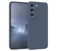 EAZY CASE - Funda de Silicona para Galaxy S22 5G Funda de Silicona Suave a Prueba de Golpes Funda Fina de protección Premium TPU Paragolpes de teléfono en Azul Oscuro