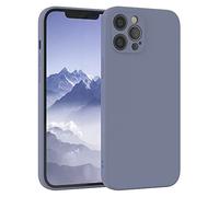EAZY CASE - Funda de Silicona para iPhone 12 Pro MAX Funda de Silicona Suave a Prueba de Golpes Funda Fina de protección Premium TPU Paragolpes de teléfono en Azul Acero