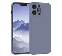 EAZY CASE - Funda de Silicona para iPhone 13 Pro MAX Funda de Silicona Suave a Prueba de Golpes Funda Fina de protección Premium TPU Paragolpes de teléfono en Azul Acero