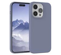 EAZY CASE - Funda de Silicona para iPhone 14 Pro Funda de Silicona Suave a Prueba de Golpes Funda Fina de protección Premium TPU Paragolpes de teléfono en Azul Acero