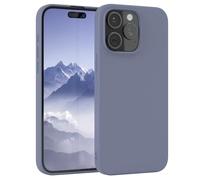 EAZY CASE - Funda de Silicona para iPhone 15 Pro MAX Funda de Silicona Suave a Prueba de Golpes Funda Fina de protección Premium TPU Paragolpes de teléfono en Azul Acero