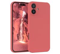 EAZY CASE - Funda de Silicona para iPhone 16 Plus Funda de Silicona Suave a Prueba de Golpes Funda Fina de protección Premium TPU Paragolpes de teléfono en Rojo Claro