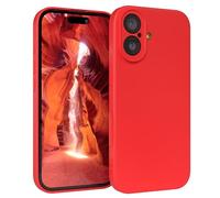 EAZY CASE - Funda de Silicona para iPhone 17 Funda de Silicona Suave a Prueba de Golpes Funda Fina de protección Premium TPU Paragolpes de teléfono en Rojo