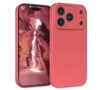 EAZY CASE - Funda de Silicona para iPhone 17 Pro Funda de Silicona Suave a Prueba de Golpes Funda Fina de protección Premium TPU Paragolpes de teléfono en Rojo Claro