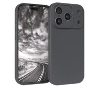 EAZY CASE - Funda de Silicona para iPhone 17 Pro Funda de Silicona Suave a Prueba de Golpes Funda Fina de protección Premium TPU Paragolpes de teléfono en Antracita