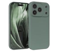 EAZY CASE - Funda de Silicona para iPhone 17 Pro Funda de Silicona Suave a Prueba de Golpes Funda Fina de protección Premium TPU Paragolpes de teléfono en Verde Medianoche