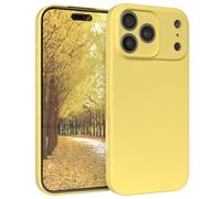 EAZY CASE - Funda de Silicona para iPhone 17 Pro MAX Funda de Silicona Suave a Prueba de Golpes Funda Fina de protección Premium TPU Paragolpes de teléfono en Amarillo
