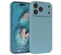 EAZY CASE - Funda de Silicona para iPhone 17 Pro MAX Funda de Silicona Suave a Prueba de Golpes Funda Fina de protección Premium TPU Paragolpes de teléfono en Azul Verdoso