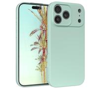 EAZY CASE - Funda de Silicona para iPhone 17 Pro MAX Funda de Silicona Suave a Prueba de Golpes Funda Fina de protección Premium TPU Paragolpes de teléfono en Verde Menta