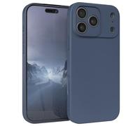 EAZY CASE - Funda de Silicona para iPhone 17 Pro MAX Funda de Silicona Suave a Prueba de Golpes Funda Fina de protección Premium TPU Paragolpes de teléfono en Azul Oscuro