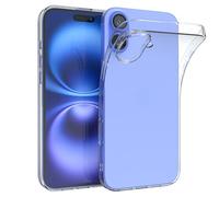 EAZY CASE - Funda de Silicona para móvil Compatible con iPhone 16 Plus Funda Protectora a Prueba de Golpes Funda protección contra caídas Silicona Ligera Delgada en Transparente