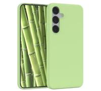 EAZY CASE Funda de Silicona Premium para Galaxy S25 Plus Funda Fina con protección de cámara y Forro Interior, Funda de Silicona, Funda Protectora, paragolpes, Funda para móvil en Verde