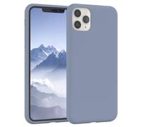 EAZY CASE Funda de Silicona Premium para iPhone 11 Pro MAX Funda Fina con protección de cámara y Forro Interior, Funda de Silicona, Funda Protectora, paragolpes, Funda para móvil en Azul Acero