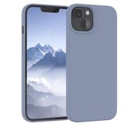 EAZY CASE Funda de Silicona Premium para iPhone 13 Funda Fina con protección de cámara y Forro Interior, Funda de Silicona, Funda Protectora, paragolpes, Funda para móvil en Azul Acero