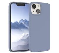 EAZY CASE Funda de Silicona Premium para iPhone 13 Mini Funda Fina con protección de cámara y Forro Interior, Funda de Silicona, Funda Protectora, paragolpes, Funda para móvil en Azul Acero