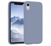 EAZY CASE Funda de Silicona Premium para iPhone XR Funda Fina con protección de cámara y Forro Interior, Funda de Silicona, Funda Protectora, paragolpes, Funda para móvil en Azul Acero